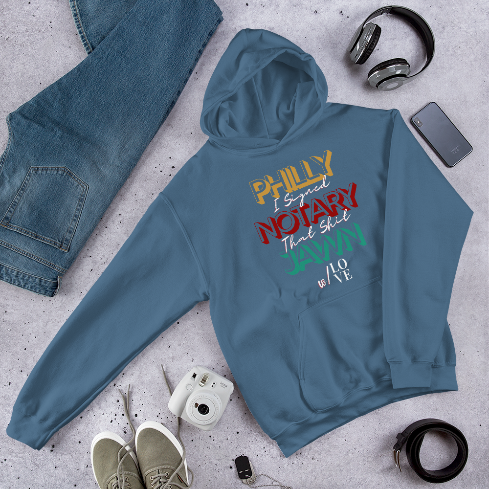 Reppin' Philly w/Love | Notary Jawn | Notary Public | Unisex Hoodie