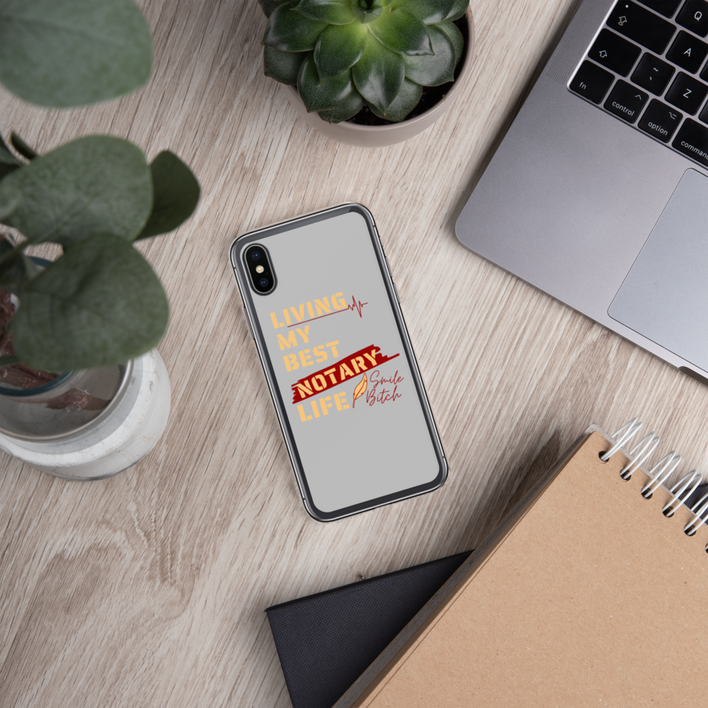 Living My Best Notary Life | Notary Jawn | Notary Public | iPhone Case