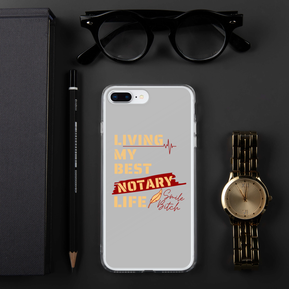 Living My Best Notary Life | Notary Jawn | Notary Public | iPhone Case