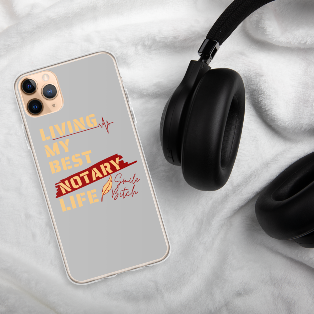 Living My Best Notary Life | Notary Jawn | Notary Public | iPhone Case