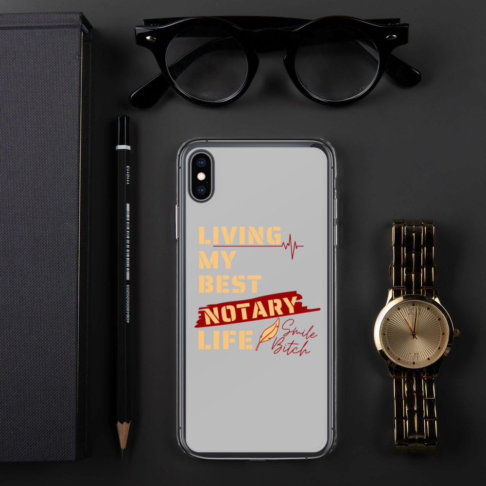 Living My Best Notary Life | Notary Jawn | Notary Public | iPhone Case