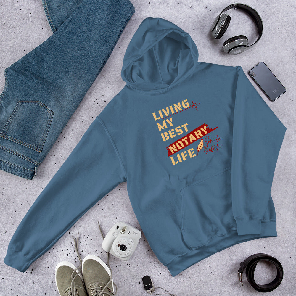 Living My Best Notary Life | Notary Jawn | Notary Public | Unisex Hoodie