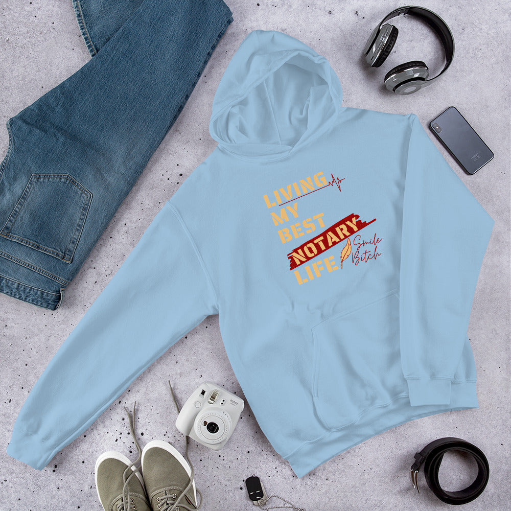 Living My Best Notary Life | Notary Jawn | Notary Public | Unisex Hoodie