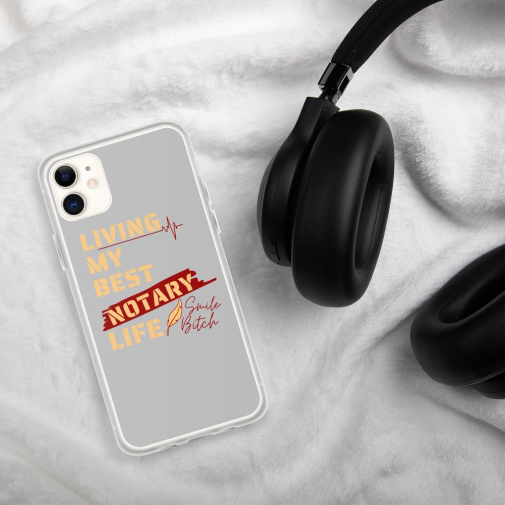 Living My Best Notary Life | Notary Jawn | Notary Public | iPhone Case