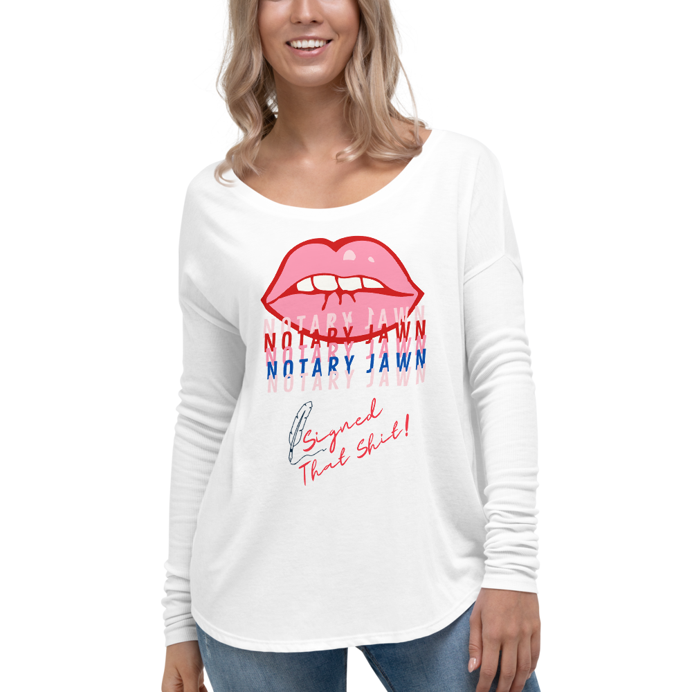 Ms Kiss Le Femme | I Signed That Sh*t | Notary Jawn | Notary Public | Unisex Long Sleeved Shirt