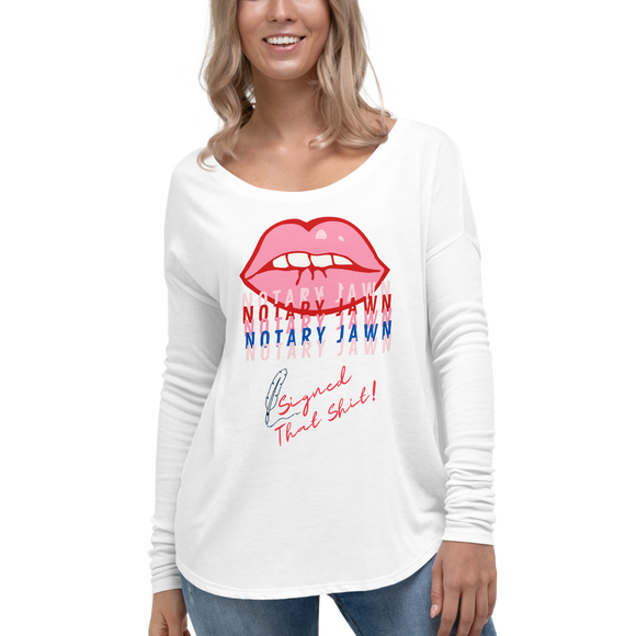 Ms Kiss Le Femme | I Signed That Sh*t | Notary Jawn | Notary Public | Unisex Long Sleeved Shirt