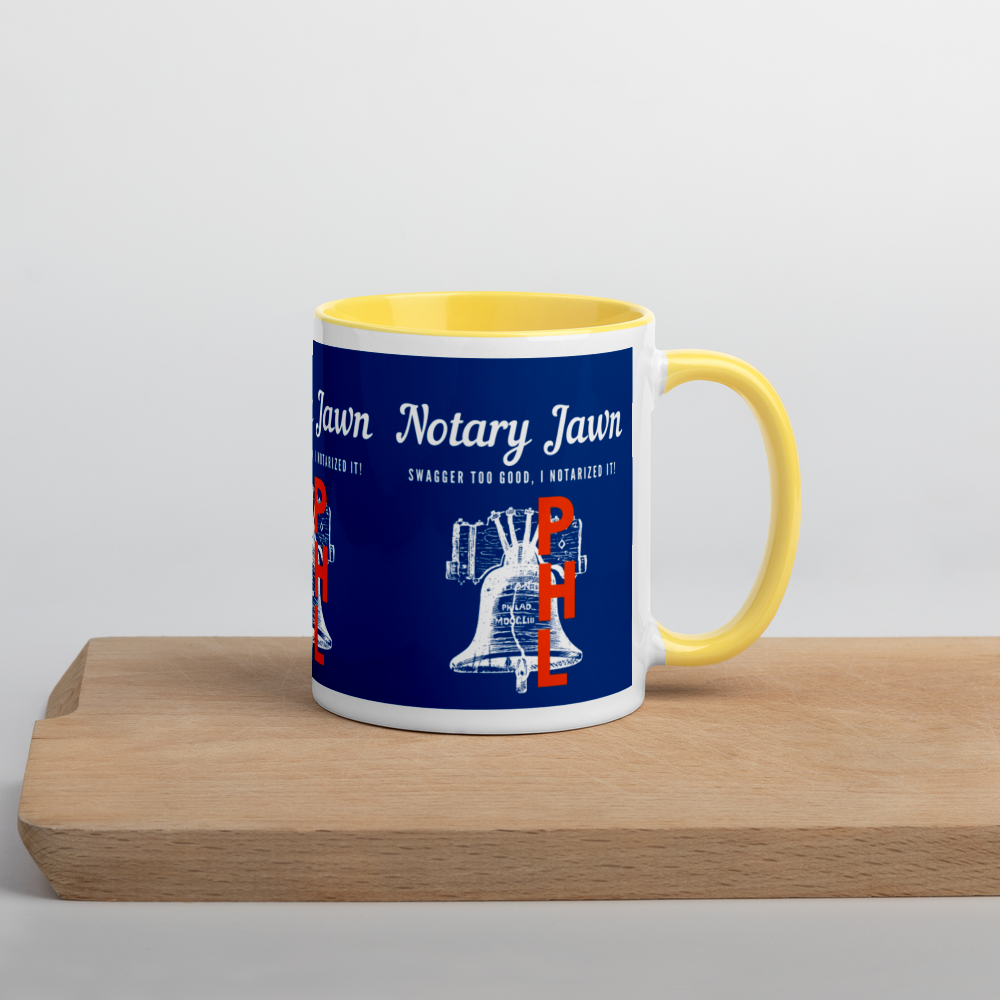 Let Freedom Rang | Notary Jawn | Notary Public | Mug with Color Inside