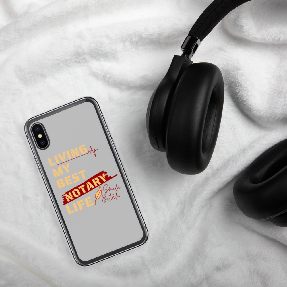 Living My Best Notary Life | Notary Jawn | Notary Public | iPhone Case