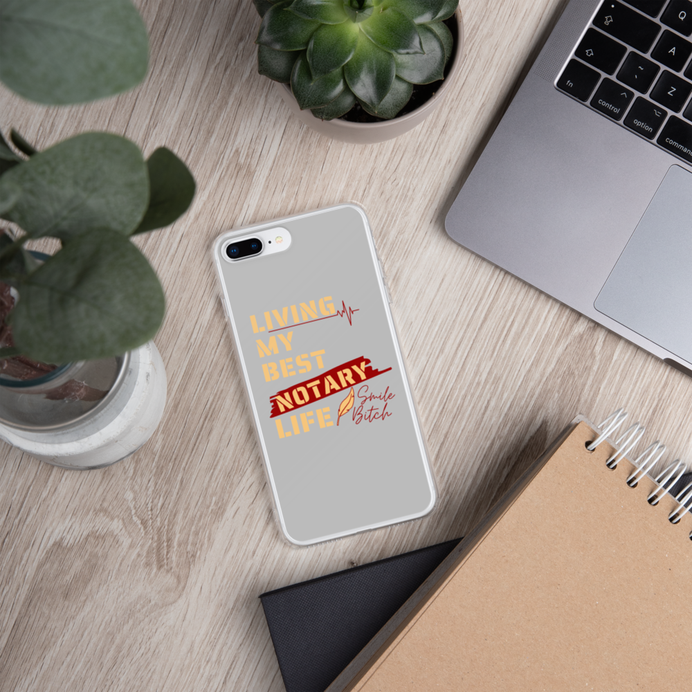 Living My Best Notary Life | Notary Jawn | Notary Public | iPhone Case