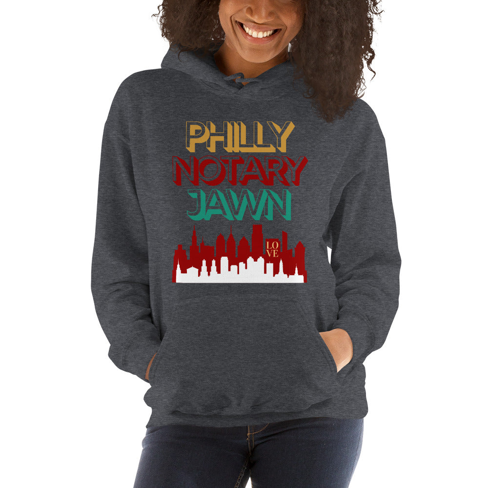 City On Fire - Reppin' Philly | Notary Jawn | Notary Public | Unisex Hoodie