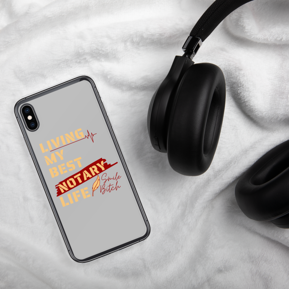 Living My Best Notary Life | Notary Jawn | Notary Public | iPhone Case