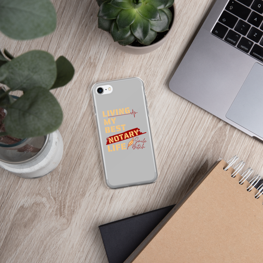 Living My Best Notary Life | Notary Jawn | Notary Public | iPhone Case