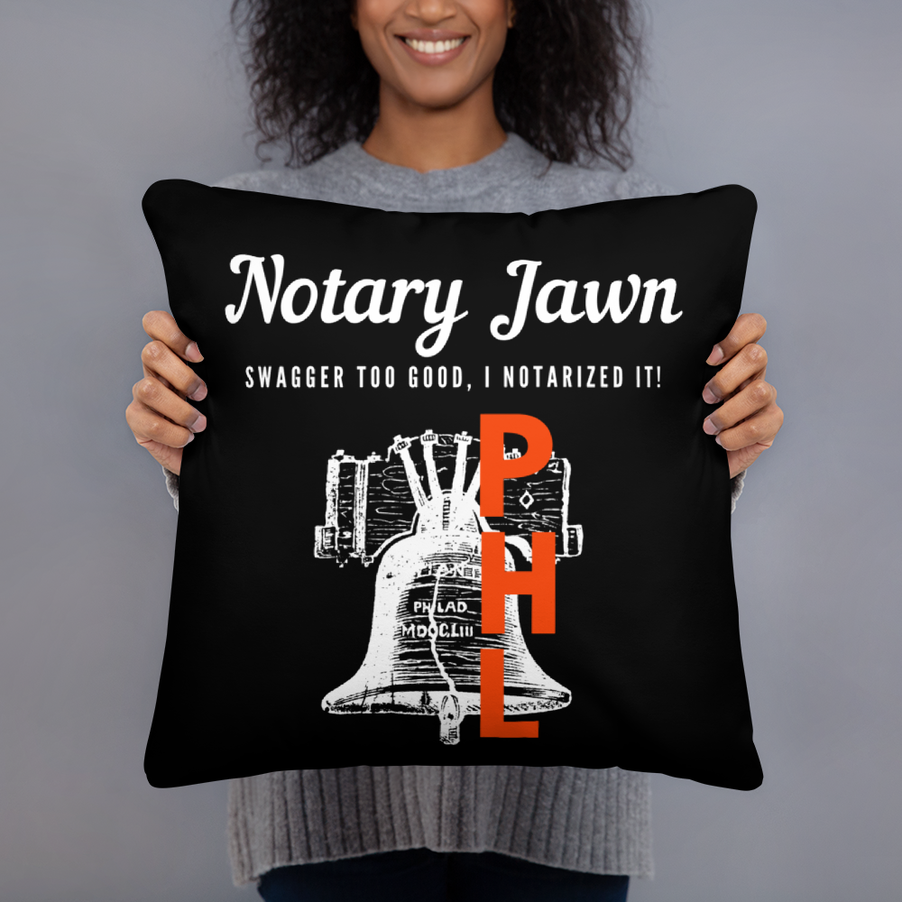 Let Freedom Rang | Notary Jawn | Notary Public | Pillow