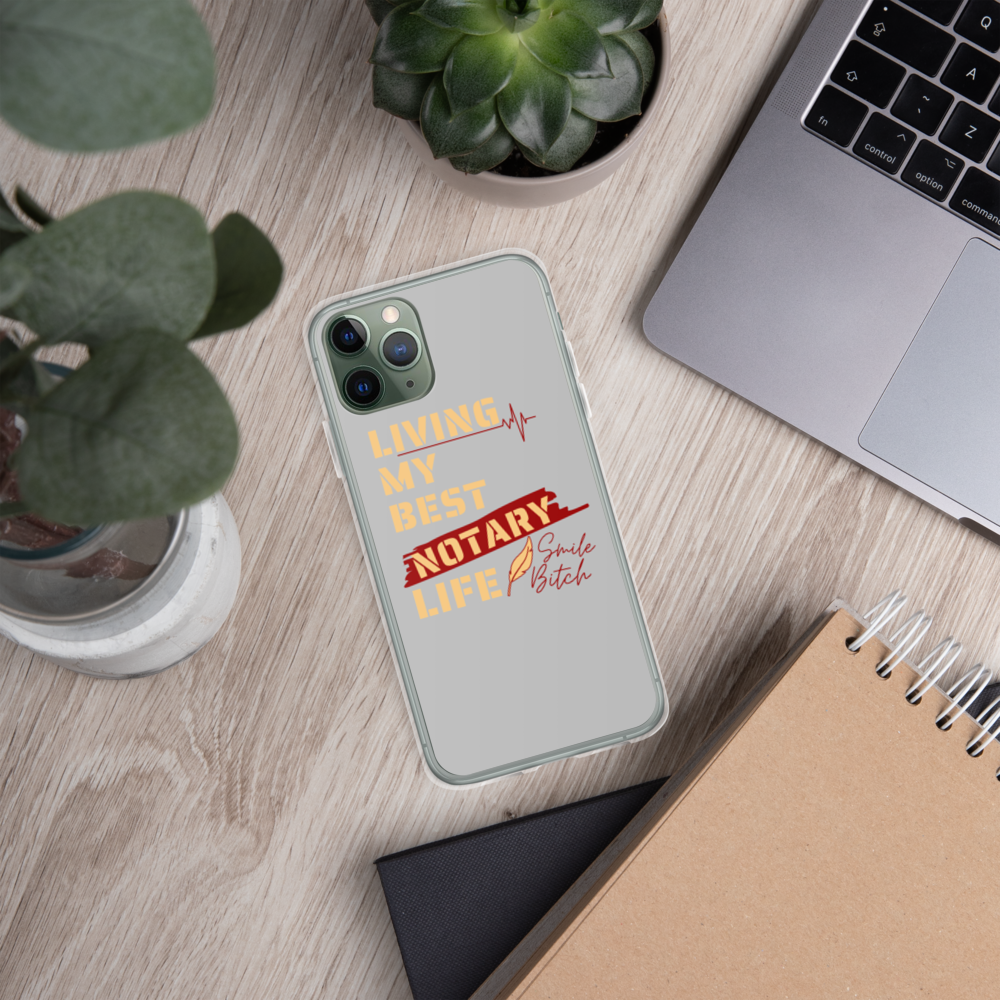 Living My Best Notary Life | Notary Jawn | Notary Public | iPhone Case