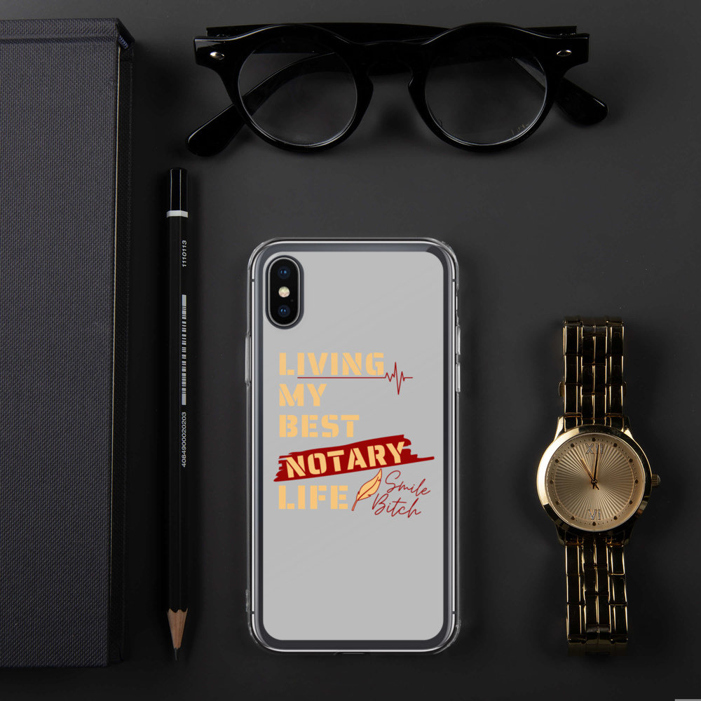 Living My Best Notary Life | Notary Jawn | Notary Public | iPhone Case