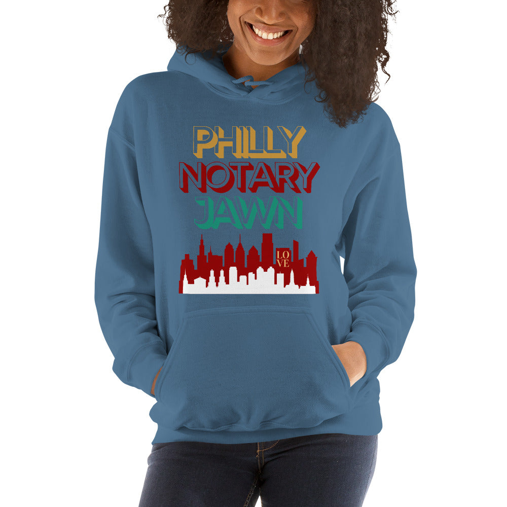 City On Fire - Reppin' Philly | Notary Jawn | Notary Public | Unisex Hoodie