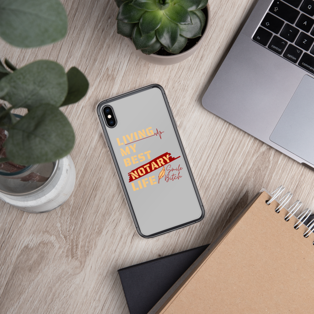 Living My Best Notary Life | Notary Jawn | Notary Public | iPhone Case