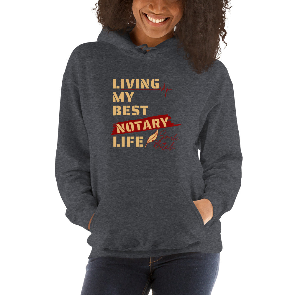 Living My Best Notary Life | Notary Jawn | Notary Public | Unisex Hoodie