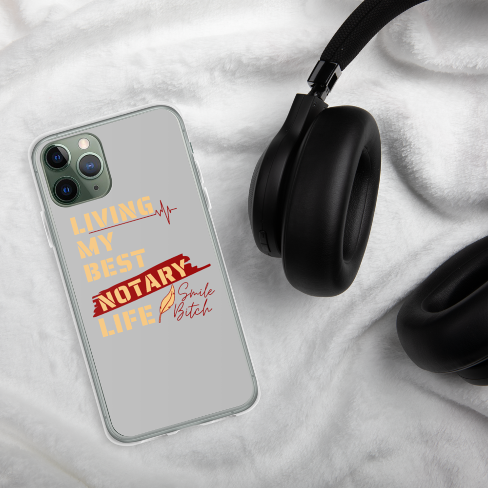 Living My Best Notary Life | Notary Jawn | Notary Public | iPhone Case