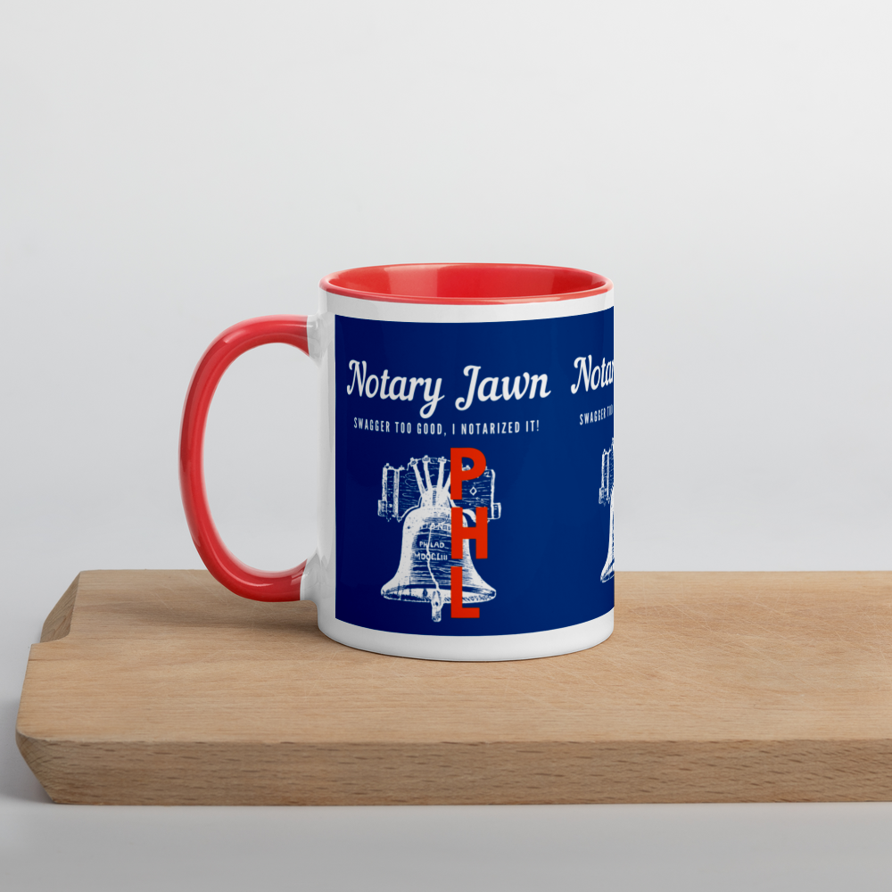 Let Freedom Rang | Notary Jawn | Notary Public | Mug with Color Inside