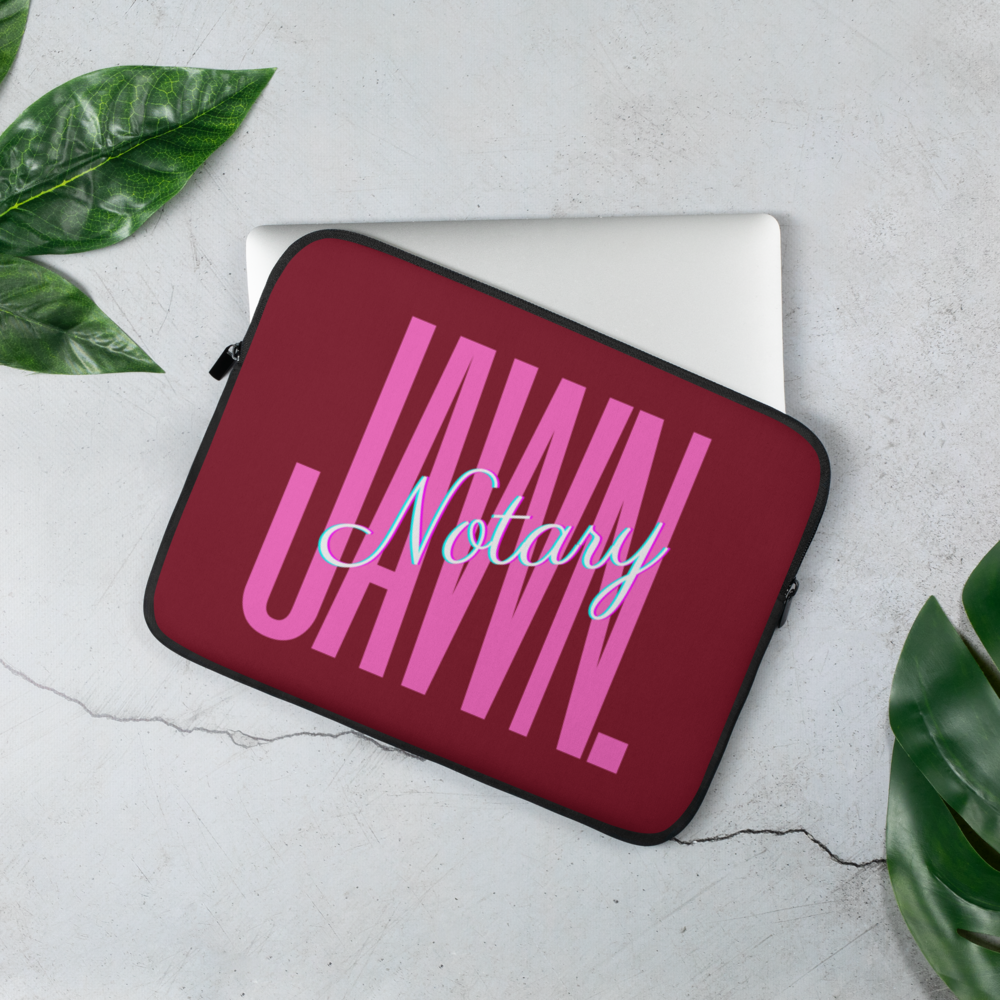 Classic NOTARY JAWN Period! | Notary Public | Laptop Sleeve