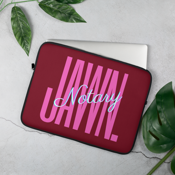 Classic NOTARY JAWN Period! | Notary Public | Laptop Sleeve