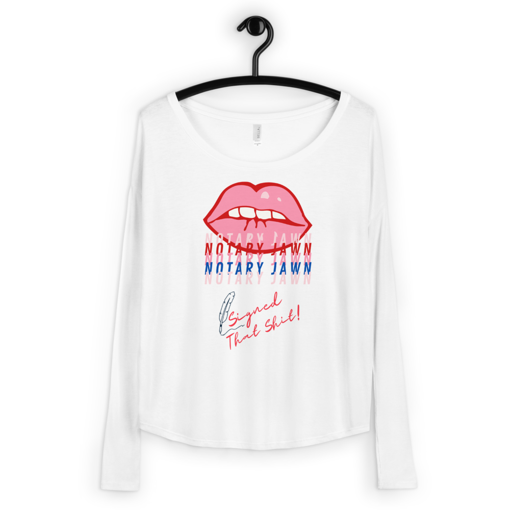 Ms Kiss Le Femme | I Signed That Sh*t | Notary Jawn | Notary Public | Unisex Long Sleeved Shirt