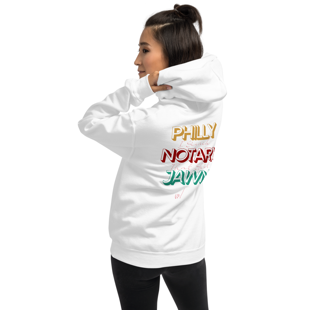 Philly Notary Jawn | Gotcha Front & Back | Unisex Hoodie