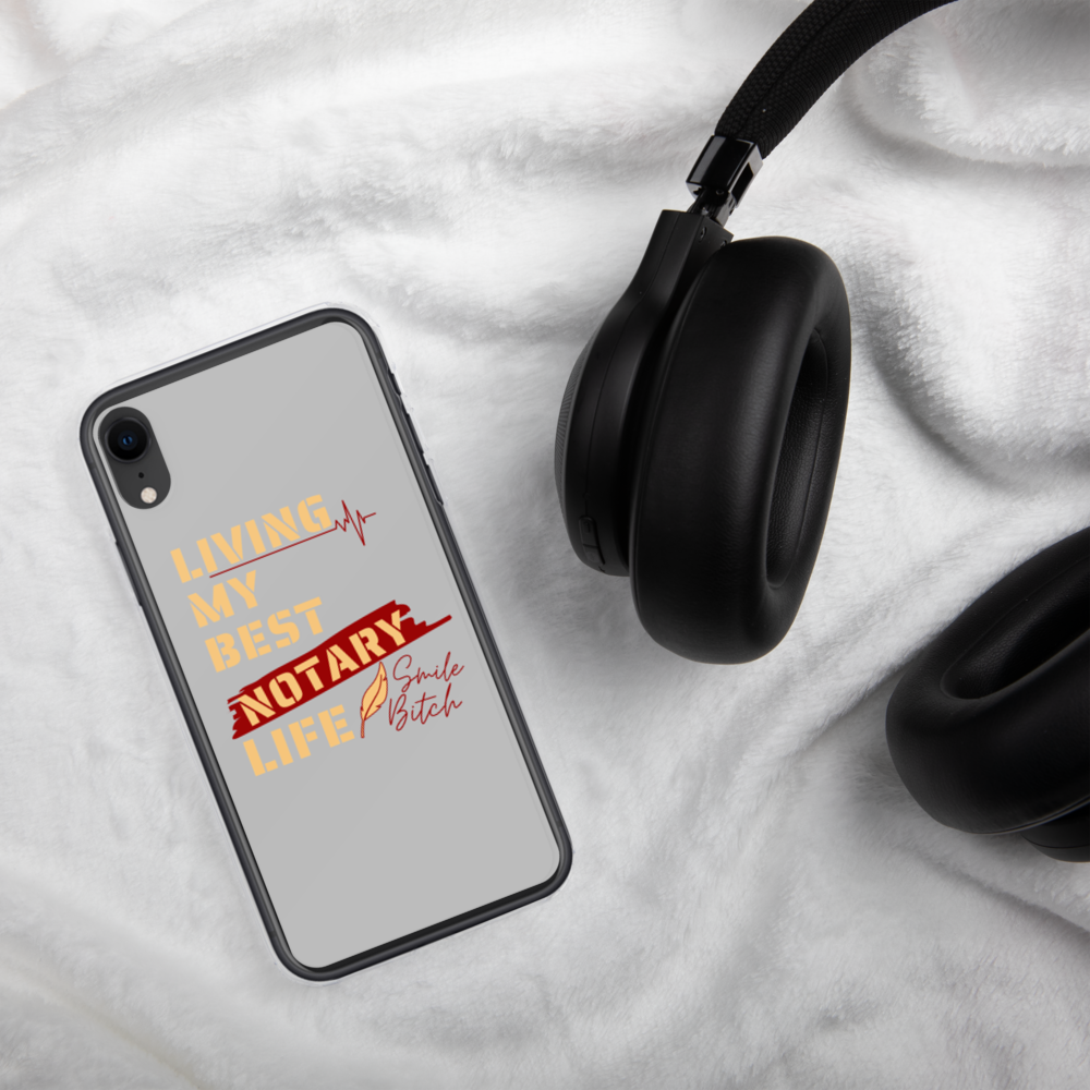 Living My Best Notary Life | Notary Jawn | Notary Public | iPhone Case