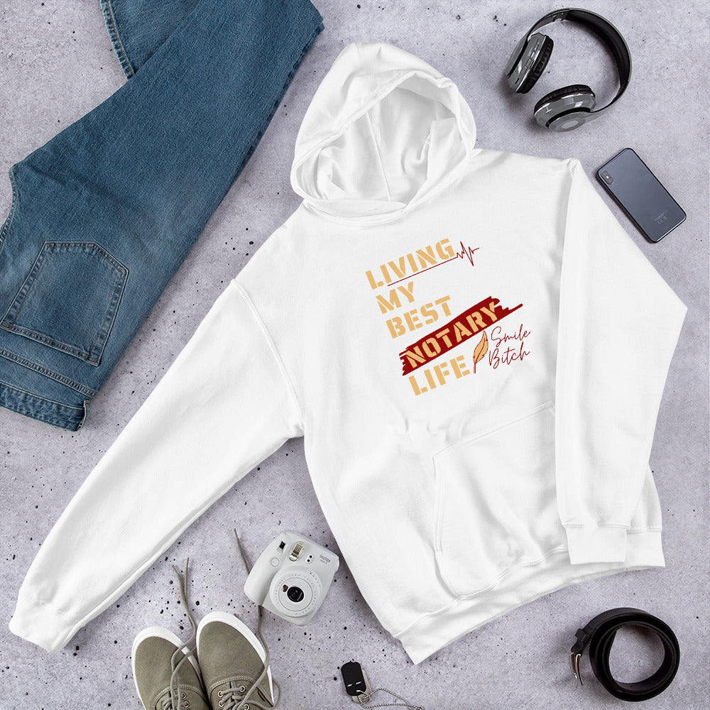 Living My Best Notary Life | Notary Jawn | Notary Public | Unisex Hoodie