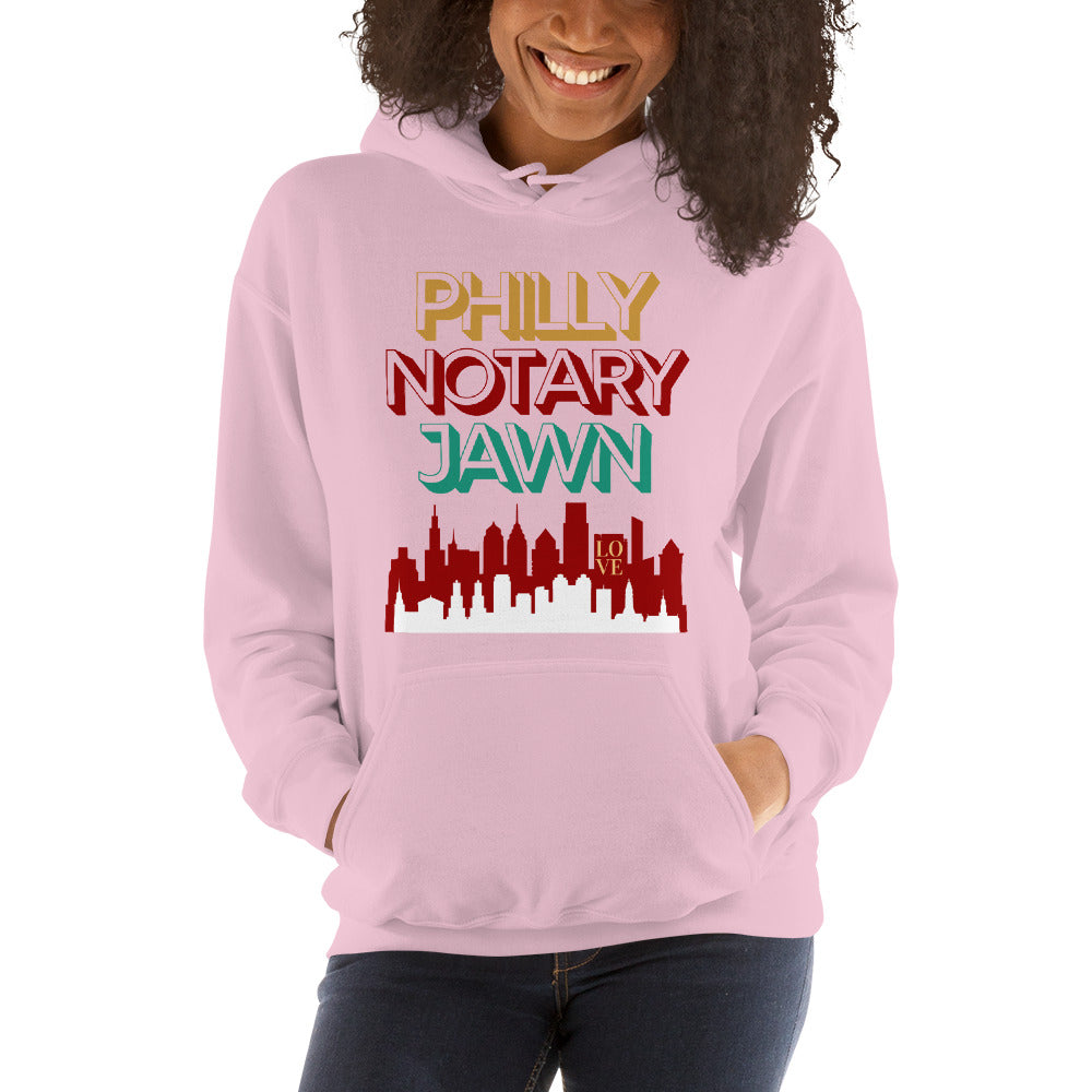 City On Fire - Reppin' Philly | Notary Jawn | Notary Public | Unisex Hoodie