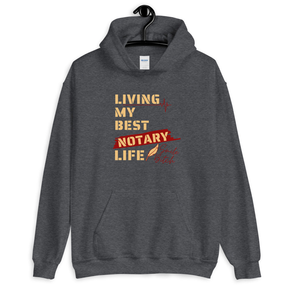 Living My Best Notary Life | Notary Jawn | Notary Public | Unisex Hoodie