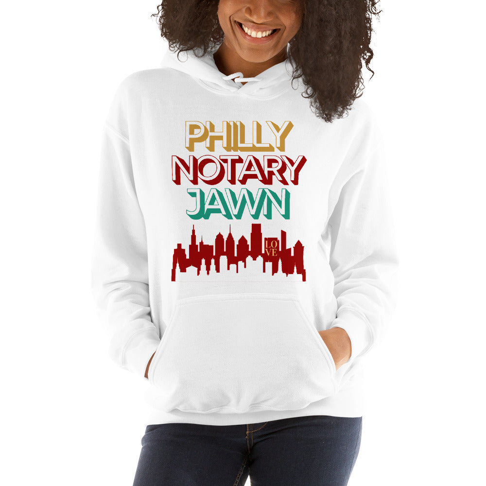 City On Fire - Reppin' Philly | Notary Jawn | Notary Public | Unisex Hoodie